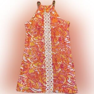 Pink and Orange Dress